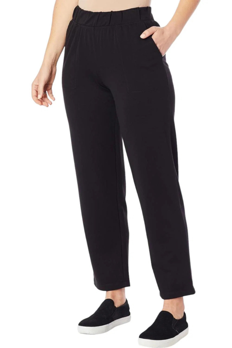 Comfort Code Baby French Terry Lounge Pant Black - Regular